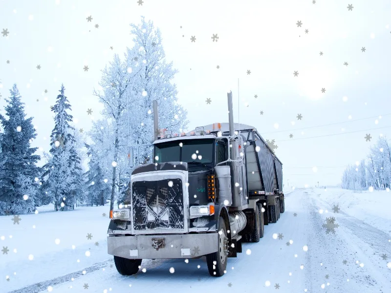Ash Fork semi towing
